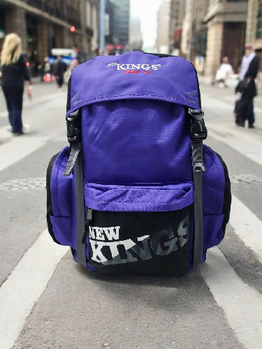 New Kings School Backpack - purple/black