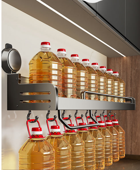 Kitchen Organizer Shelf Wall-Mounted Spice Storage Rack Kitchen Knife Holder - 60cm