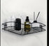Bathroom Corner Rack Corner Black - No Drill - Set of 2