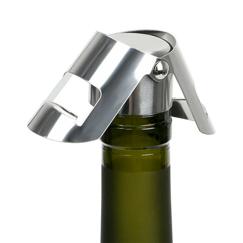 Stainless Steel Wine and Champagne Bottle Stopper