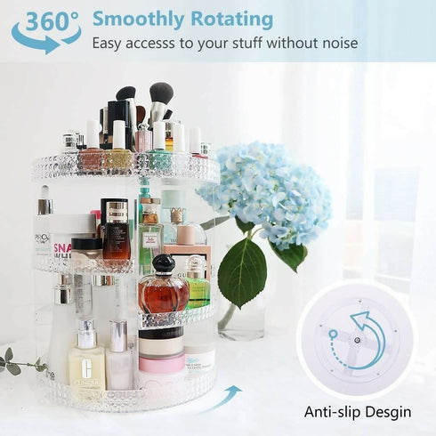 360-Degree Rotating 7 layer Multi-Function Makeup Organiser