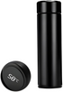Temperature Display Smart Bottle- LED Bottle with Temperature - Black