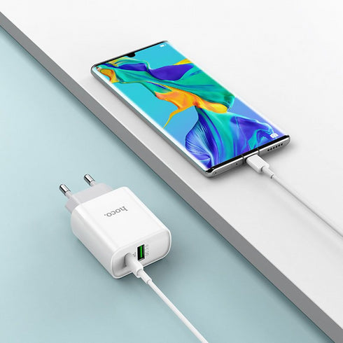 20W USB-C Fast Travel Charger with Dual USB-C & USB-A Ports - C80A