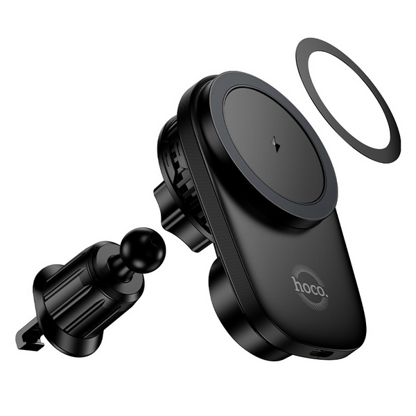 Air Outlet Electric Rotating Magnetic Wireless Fast Charging Car Holder