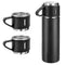 Thermal Insulated Travel Flask Set-Black