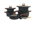 15-Piece Non-Stick Vertical Lines Soup Pot Set
