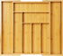 Expandable Utensil Organizer Drawer Bamboo Cutlery Tray