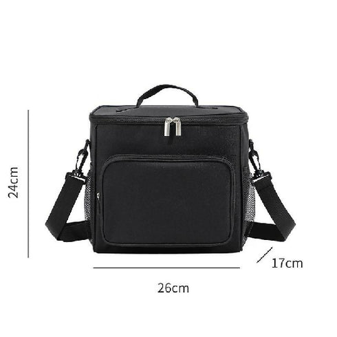 Portable Lunch Cooler Bag-Black