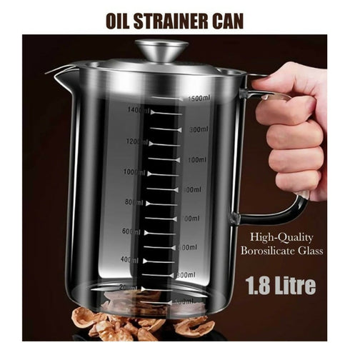 Lead-Free Borosilicate Glass Cooking Oil Pot