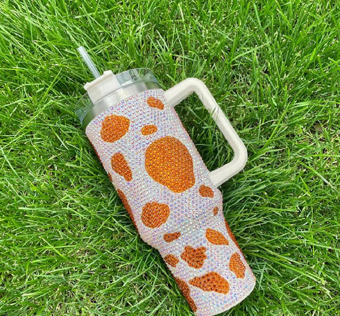 40 Oz Tumbler With Handle Studded Tumbler
