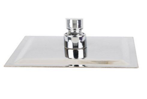 Ultra-Thin 4 Inch Stainless Steel Square Shower Head Large Top Nozzle Rain Bath Shower Faucet Accessories