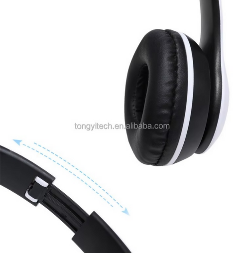 P47 Wireless Headset with TF Card FM Radio Cheap Folding Over Ear Headphones