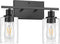 2-Light Bathroom Vanity Light Fixtures Modern Wall Lighting