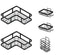 BPA 5 Pack Corner Shower Caddy