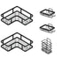 BPA 5 Pack Corner Shower Caddy