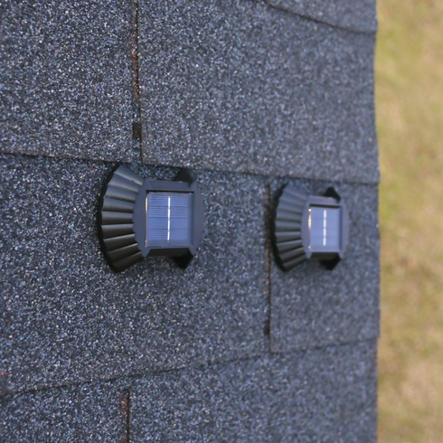 4 Pieces Outdoor Solar Powered Rechargeable Wall Light