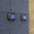 4 Pieces Outdoor Solar Powered Rechargeable Wall Light