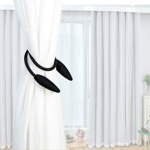 2 Pack Curtain Tiebacks -Black