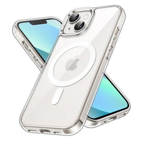 Protective MagSafe Clear Back Case Compatible with iPhone 13/14