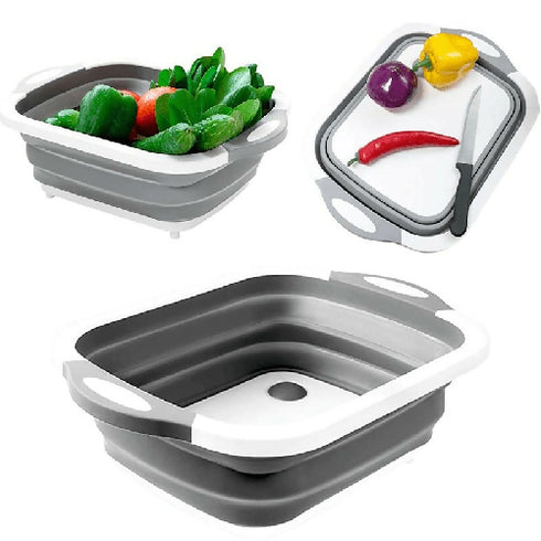 Vegetables Washing Basket, Dish Tub and a Cutting Board