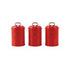 Portable Stainless Steel Bread Bin And Canister Set - Red