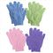 4 Pair Shower Bath Gloves Wash Skin Spa Body Scrubber Cleaner