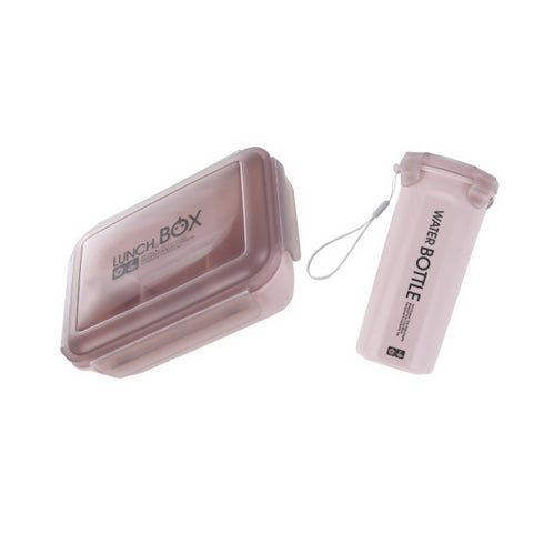 Tiffin Kids Plastic Lunch Box with Water Bottle Set