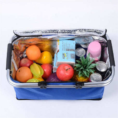 Insulation Zipper Lunch Basket Picnic Bag
