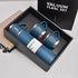 Thermal Insulated Travel Flask Set, Blue