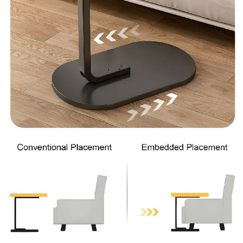 Oval End Table Bed Sofa C-Shaped