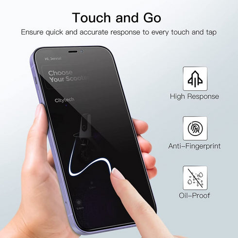 Anti Spy Privacy Screen Guard Protector Glass compatible with iPhone XR