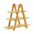 2 pcs Bamboo 3 Tier Serving Tray