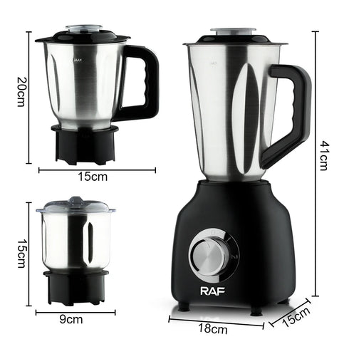 RAF 3 in 1 Multifunctional Stainless Steel Juicer Blender