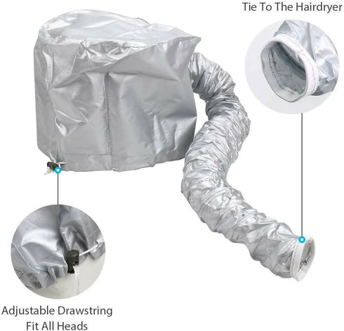 Hair Dryer Bonnet Hair Dryer Cap, Premium, Popular, Easy to Use, Elastic Nozzle .