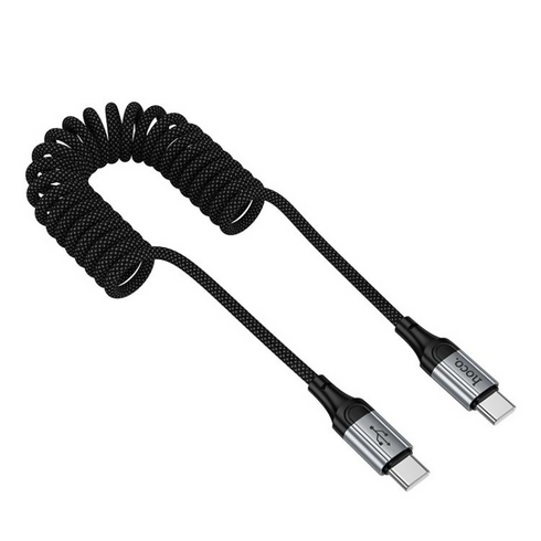 Fast Charging Type-C to Type-C Spring Braided