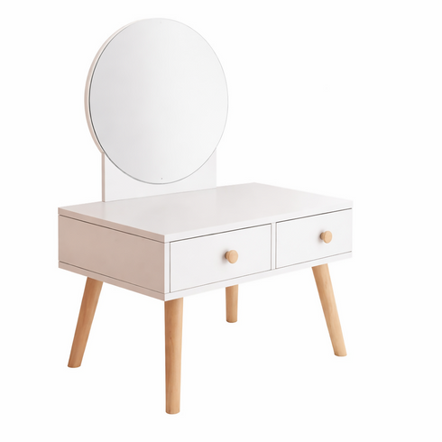 Tabletop Mirror with Drawer Storage Small Dressing Organizer-7019
