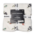 Twin Plush Blanket 168cm - White with Flowers