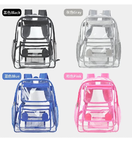 Fashion Plastic Transparent PVC Backpack