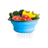 2-Piece Collapsible Colander Set Strainer - Sieve - Draining Basket - Blue