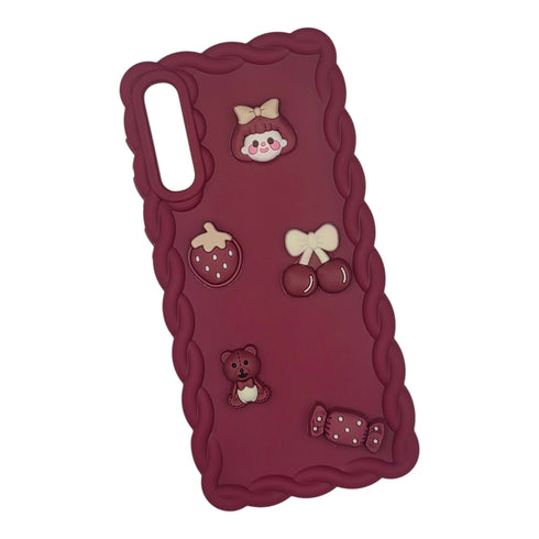 Cute 3D Cartoon Silicone Phone Case Cover Compatible with Samsung A50