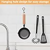 Cast Iron Melting Pot, Mini Egg Frying Pan Oil Heating Pan Milk Butter Warmer Pot with Wood Handle for Home Kitchen
