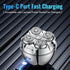 5D Egg Shaped Floating Head Shaver Waterproof Electric Shaver