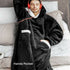 Oversized Sherpa Hoodie Blanket for Women and Men