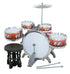 Kids Toy Drum Set with Stool & Drumsticks