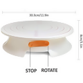 Cake Decorating Turntable Stand- lockable-rotatable-plastic material