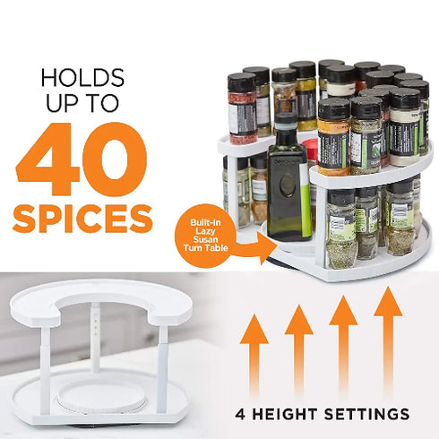 Tabletop Double Layer Seasoning Spice Storage Rack
