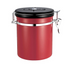 Stainless Steel Coffee Storage Canister - Red