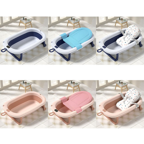Folding Bathtub, Baby Collapsible, Standing Infant Baby Bath Tubs.