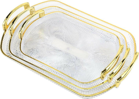 Polished 3 In 1 Luxury Acrylic Serving Tray