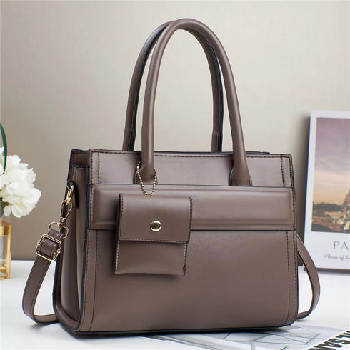 Pu Waterproof Shoulder Bag Luxury Women Handbag.